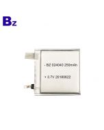 Best Lithium Battery Manufacturer ODM Ultra Thin Battery for Smart Card BZ 024040 250mAh 3.7V Lipo Battery Cell