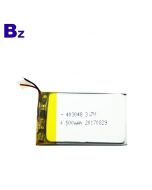 China Lithium Battery Manufacturer Customized Battery for Car DVR Devices BZ 403048 500mAh 3.7V Li-Polymer Battery