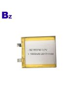 China Lithium Battery Supplier Customized Battery for Wireless WiFi Doorbell Camera BZ 553740 1000mAh 3.7V Rechargeable Li-Polymer Battery