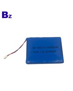 Shenzhen Best Lithium Battery Manufacturer ODM BZ 1063113 2S 10Ah 7.4V Polymer Li-Ion Battery for Medical Equipment