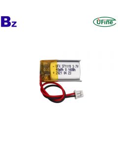 2021 Year Most Popular Rechargeable For Mini Electronic Bracelet Lipo Battery UFX 371119 40mAh 3.7V Li-polymer Battery