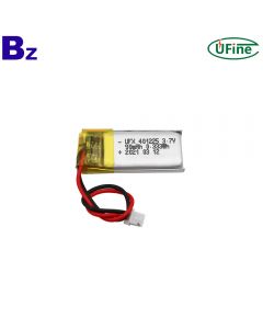 China Lithium Cells Manufacturer Supply Bluetooth Earphone Rechargeable Lipo Battery UFX 401225 3.7V 90mAh Li-Polymer Battery