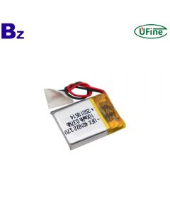Hot Sale Heart Rate Monitor Rechargeable Lipo Battery UFX 401822 3.7V 100mAh Lithium-ion Polymer Battery