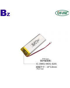 Li-polymer Cell Factory Wholesale Bluetooth Earphone Battery UFX 502050 3.7V 500mAh Rechargeable Battery