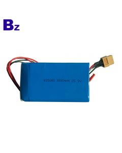 China Best Lipo Battery Factory Customized Hot Selling Rechargeable Battery BZ 605080 7S 25.9V 3000mAh Polymer Li-ion Battery Pack