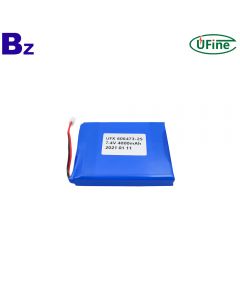 China Top-Quality Medical Device Lipo Battery UFX 606473-2S 7.4V 4000mAh Lithium Polymer Battery