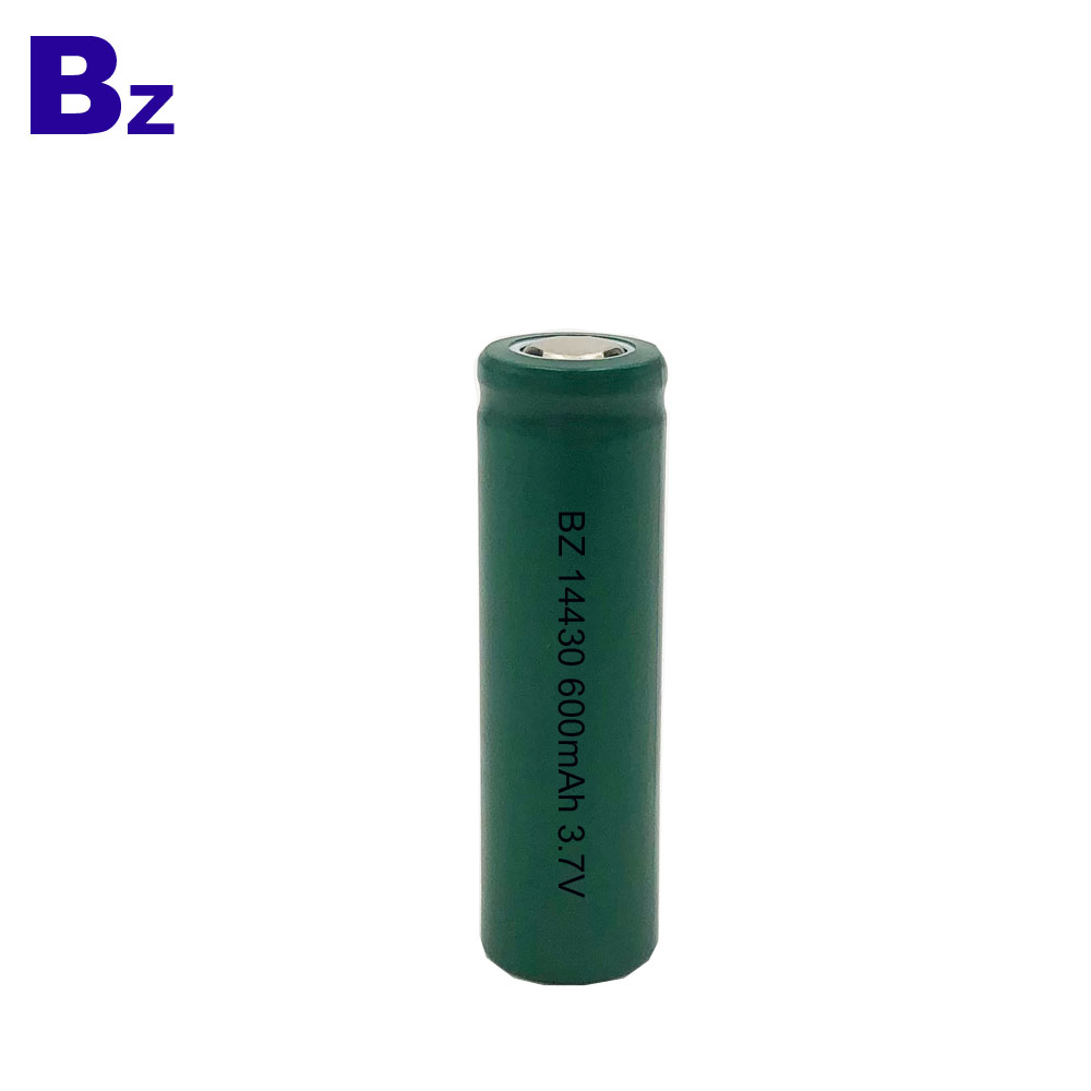 Customized Cylindrical Li-ion Battery BZ 14430 600mAh 3.7V Lithium Ion Battery