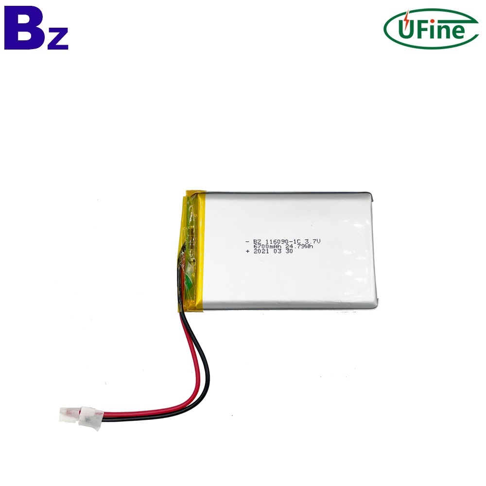 116090-1C 3.7V 6700mAh Li-Ion Battery