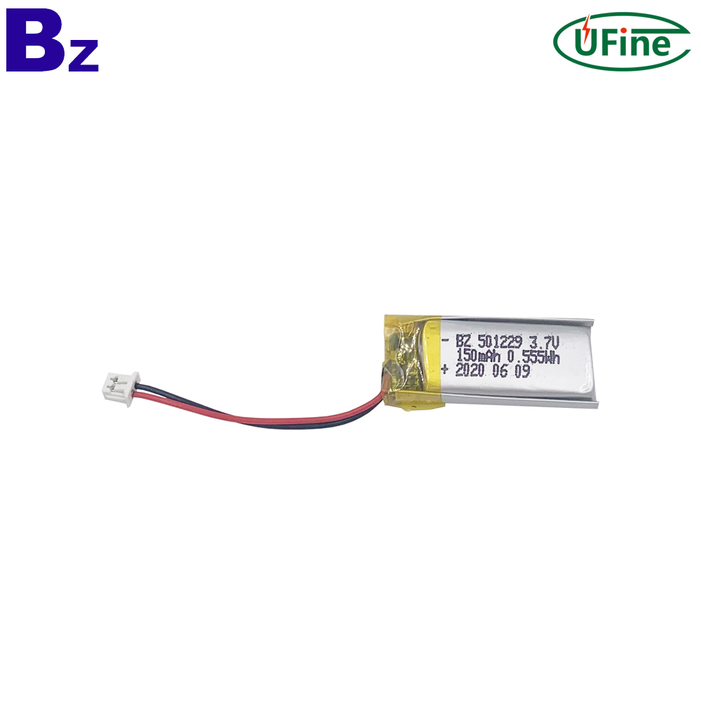 501229 3.7V 150mAh Lithium-ion Polymer Battery