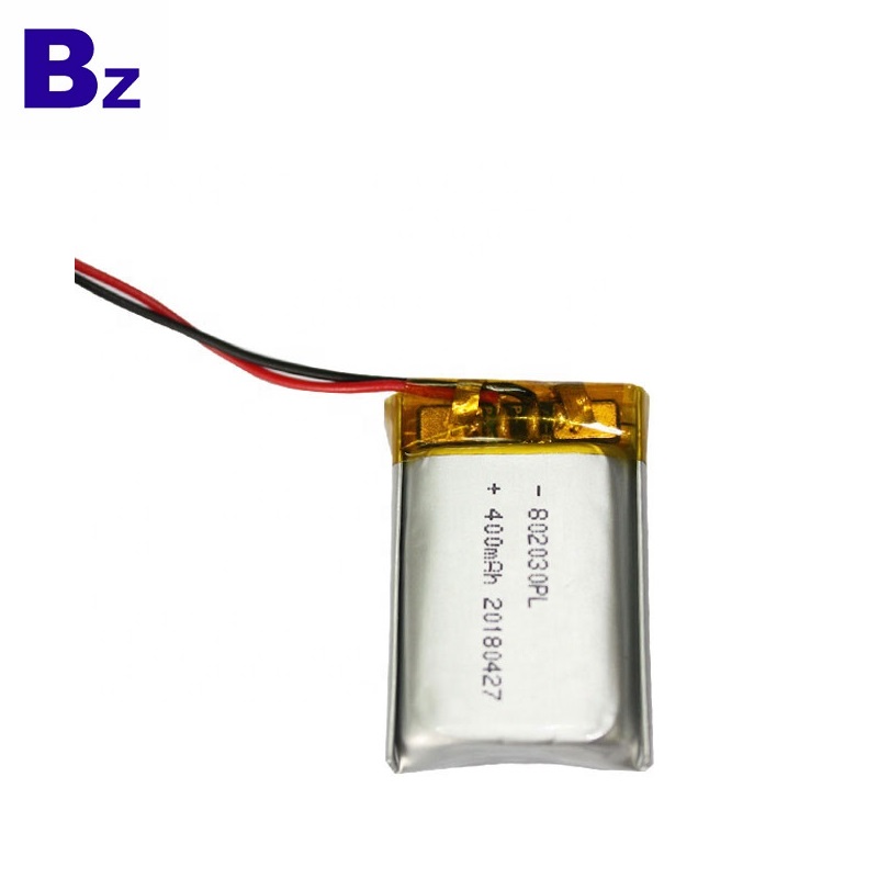 802030 400mAh 3.7V Li-Polymer Battery