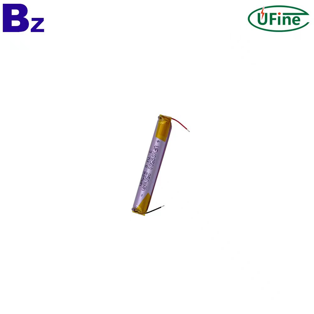 High Quality 08500 3.7V 250 mAh Cylindrical Battery