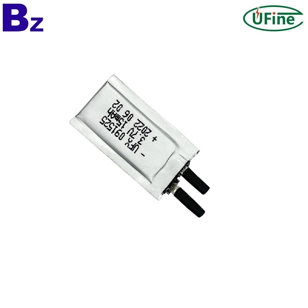 091525 3.7V 15 mAh Ultra Thin Battery