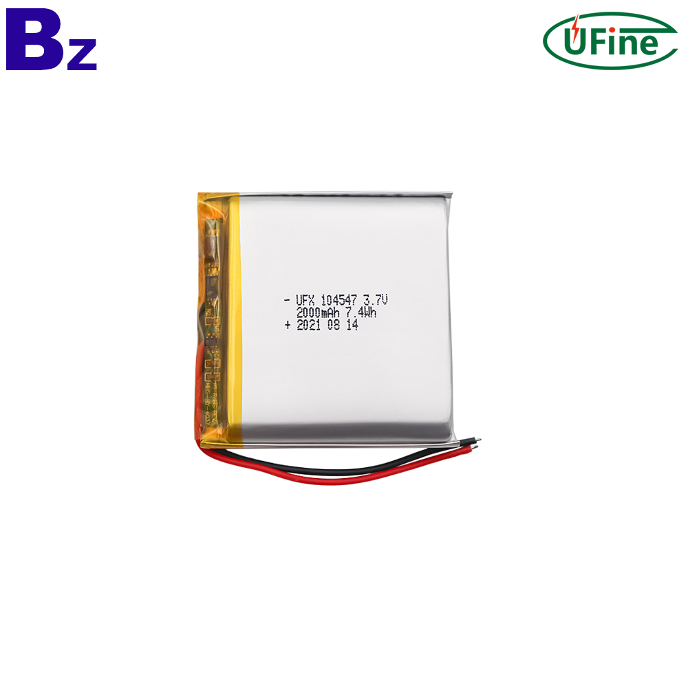 104547 3.7v 2000mAh Li-ion Batteries