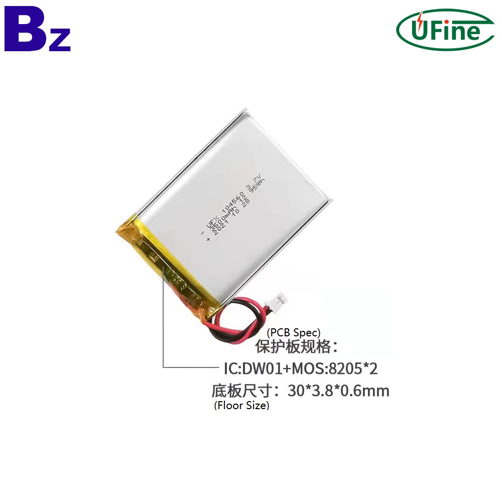 104560 3.7V 3500mAh Li-polymer Battery