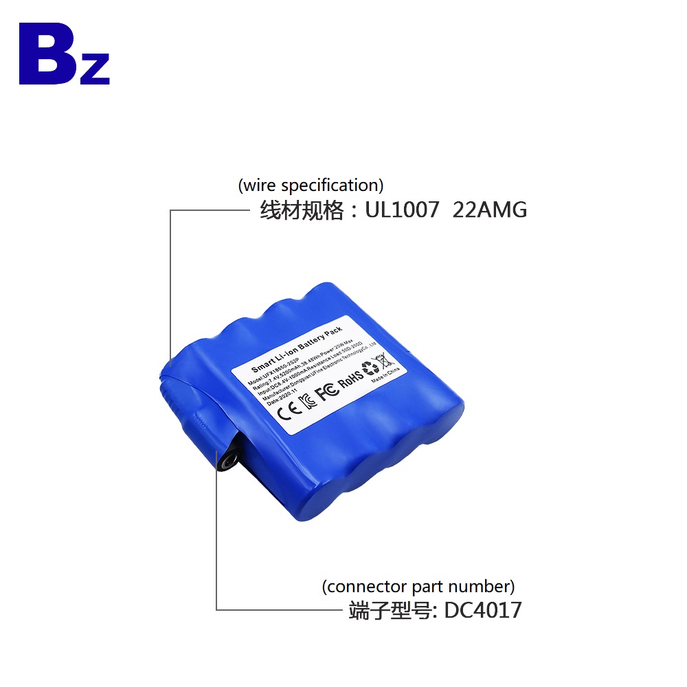 18650 Li-ion Battery Pack With KC, CE, FCC, RoHS Certification