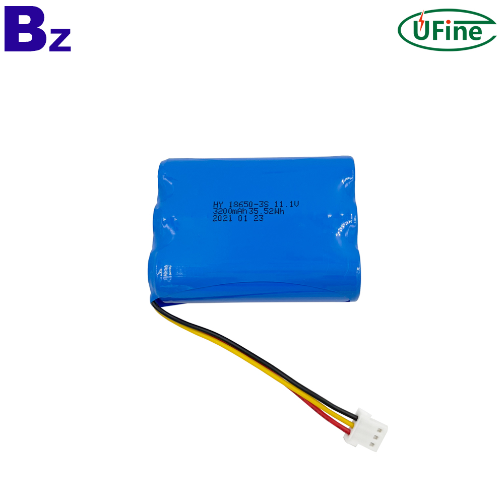 Lithium-ion Supplier Custom Sweeping Cylindrical Battery HY 18650-3S 11.1V 3200mAh Battery Pack