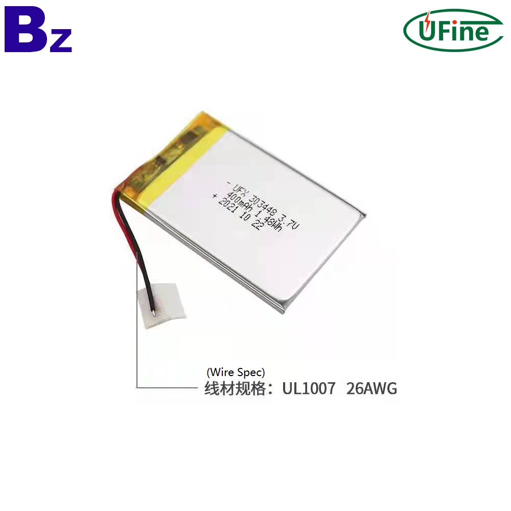 400mAh Lipo Battery for Tire Pressure Monitor