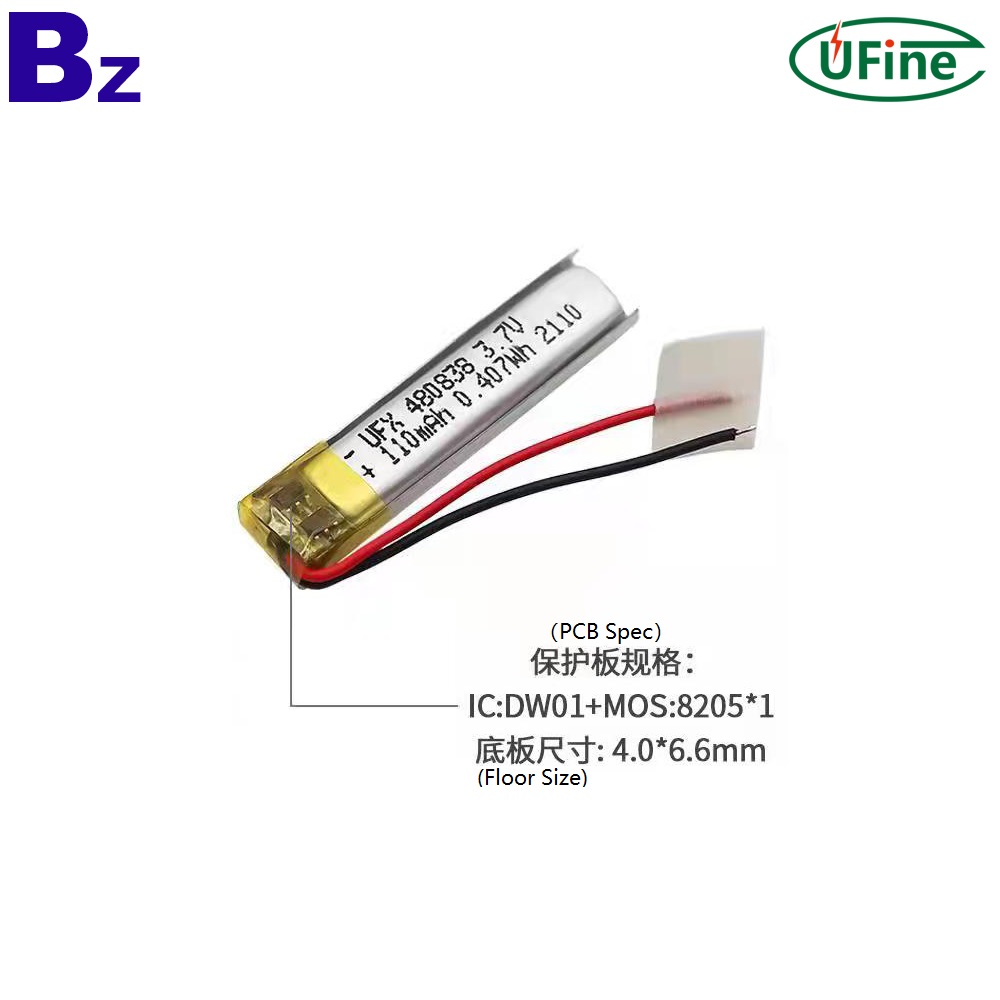 Cell Factory Hot Selling 110mAh Lithium Polymer Battery