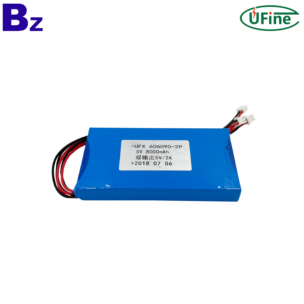 606090-2P 3.7V 8000mAh Lipo Battery Pack