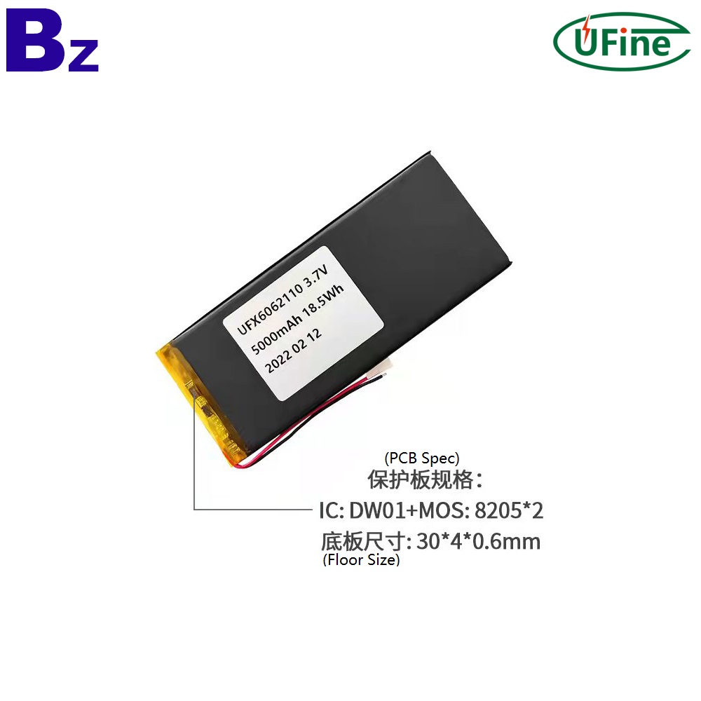 6062110 3.7V 5000mAh Lithium-ion Battery