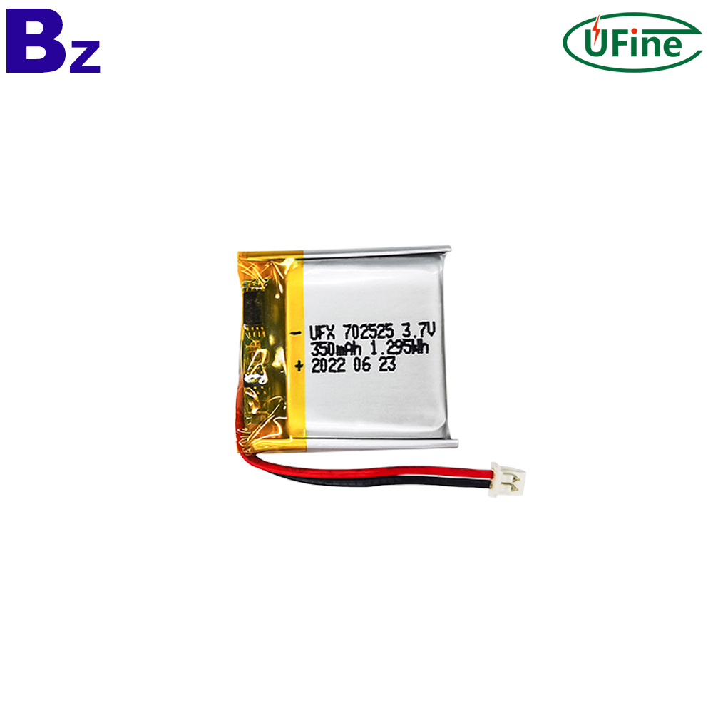 702525 3.7V 350mAh Lithium-ion Polymer Battery