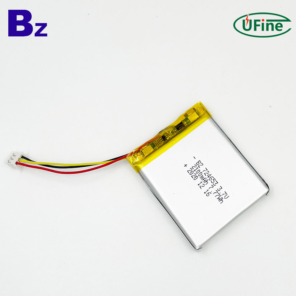 724653 3.7V 2100mAh Lithium Polymer Battery