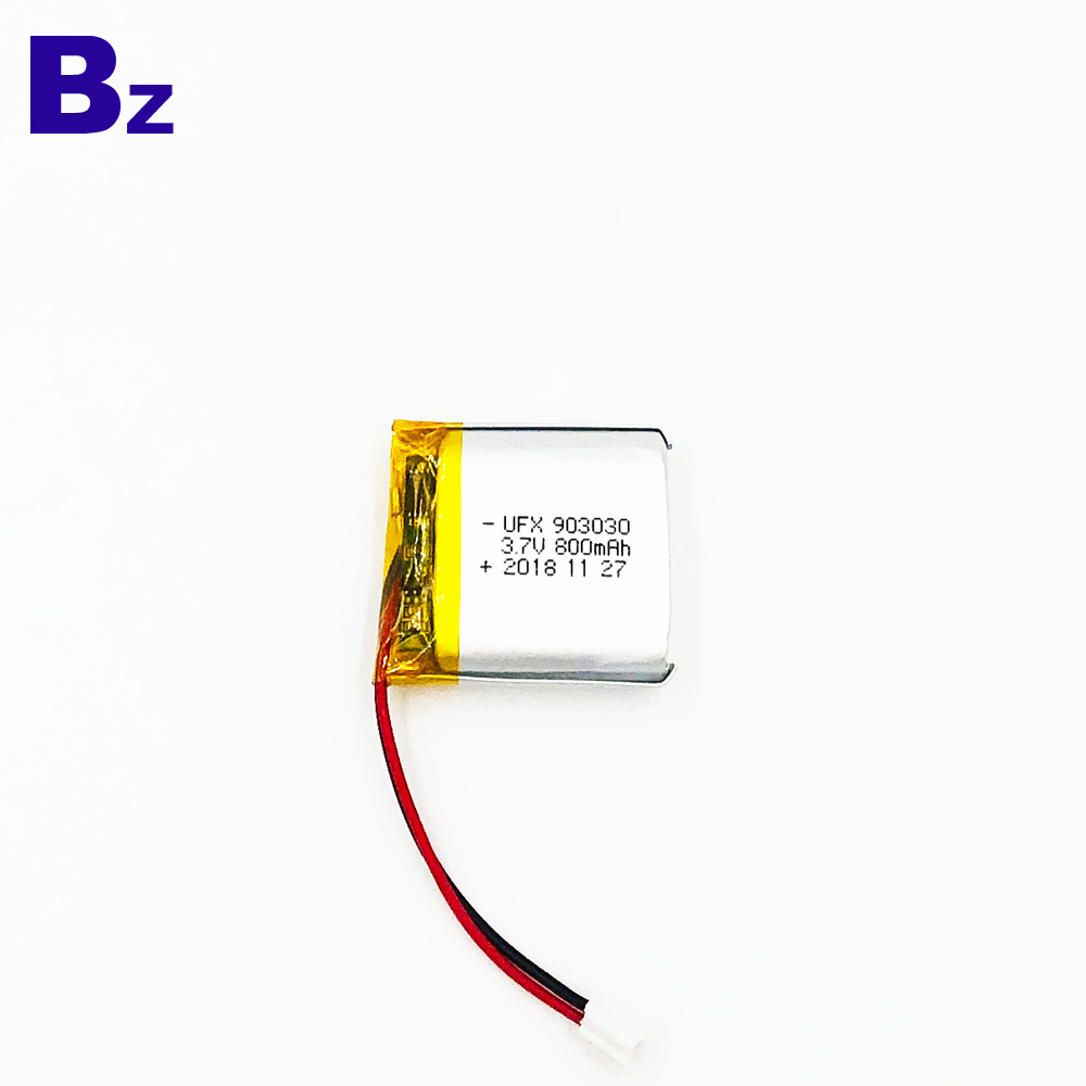 903030 800mAh 3.7V Li-Polymer Battery 