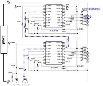 Working principle of the protection circuit when the lithium-ion battery is over-discharged