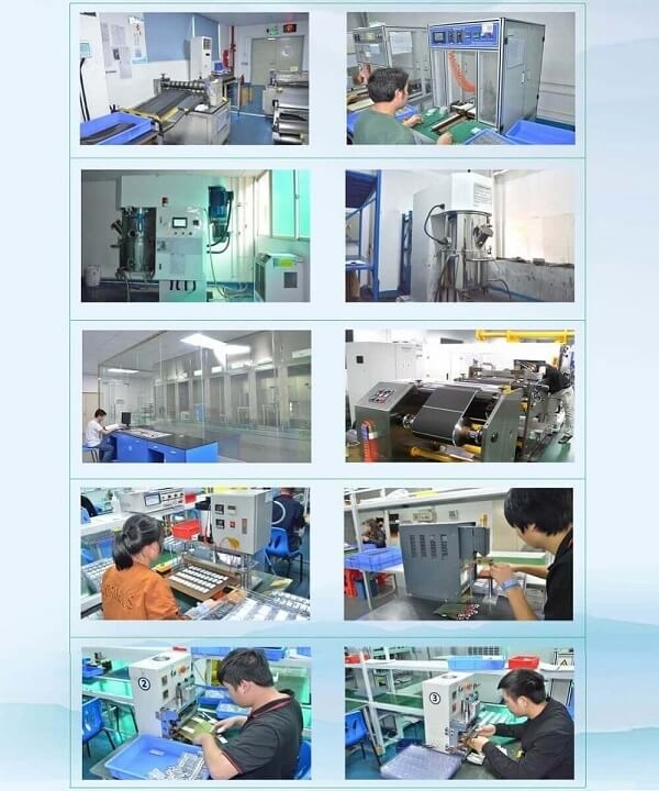 production steps of lithium battery cells