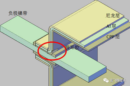 battery electrode tabs gel