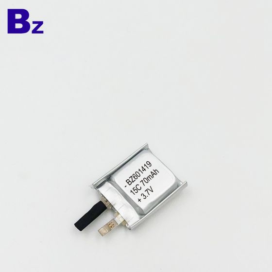 High C-rating Battery For Drone Equipment BZ 601419-15C 70mAh 3.7V Lithium  Polymer Battery