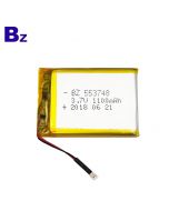 Lithium Battery Factory Customized Li-polymer Battery for Beauty and Healthy Life Device BZ 553748 1100mAh 3.7V Lipo Battery