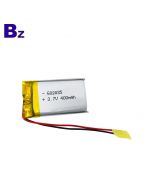 China Lithium Battery Factory Wholesale UL Certification Battery of Smart Thermometer BZ 602035 400mAh 3.7V Li-ion Battery with KC Certificate