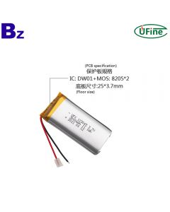 2021 Year Newest Tire Pressure Detector Rechargeable Lipo Battery UFX 123065 3.7V 3000mAh Lithium-ion Polymer Battery