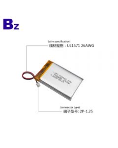 Lithium Cells Manufacturer Supply Security Alarm Device Lipo Battery UFX 703448 1300mAh 3.7V Lithium Polymer Battery