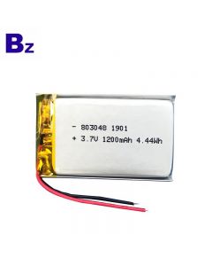 Best Lithium Cells Manufacturer Customize For Handheld Scanner Battery BZ 803048 1200mAh 3.7V Li-Polymer Battery With UL Certification