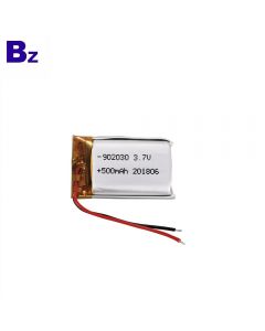 Lithium Cells Manufacturer Customized KC Certification Lithium-ion Battery for GPS Locator BZ 902030 500mAh 3.7V LiPo Battery with UL Certificate