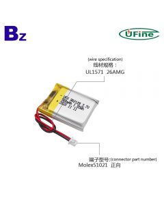 Customize Most High Performance Loudspeaker Lipo Battery UFX 902128 500mAh 3.7V Lithium Polymer Battery
