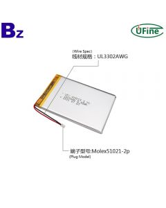 China High Quality for Power Bank Rechargeable Battery UFX 405073 1600mAh 3.7V Lithium Ion Polymer Batteries
