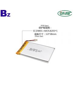 Wholesale High Quality Lithium Polymer Batteries for GPS Tracker UFX 554267 1800mAh 3.7V Li-po Battery