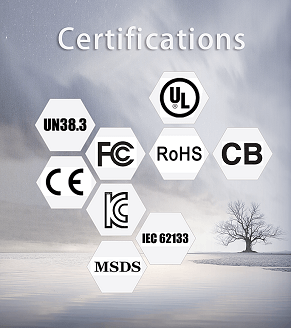 lipo battery Certifications