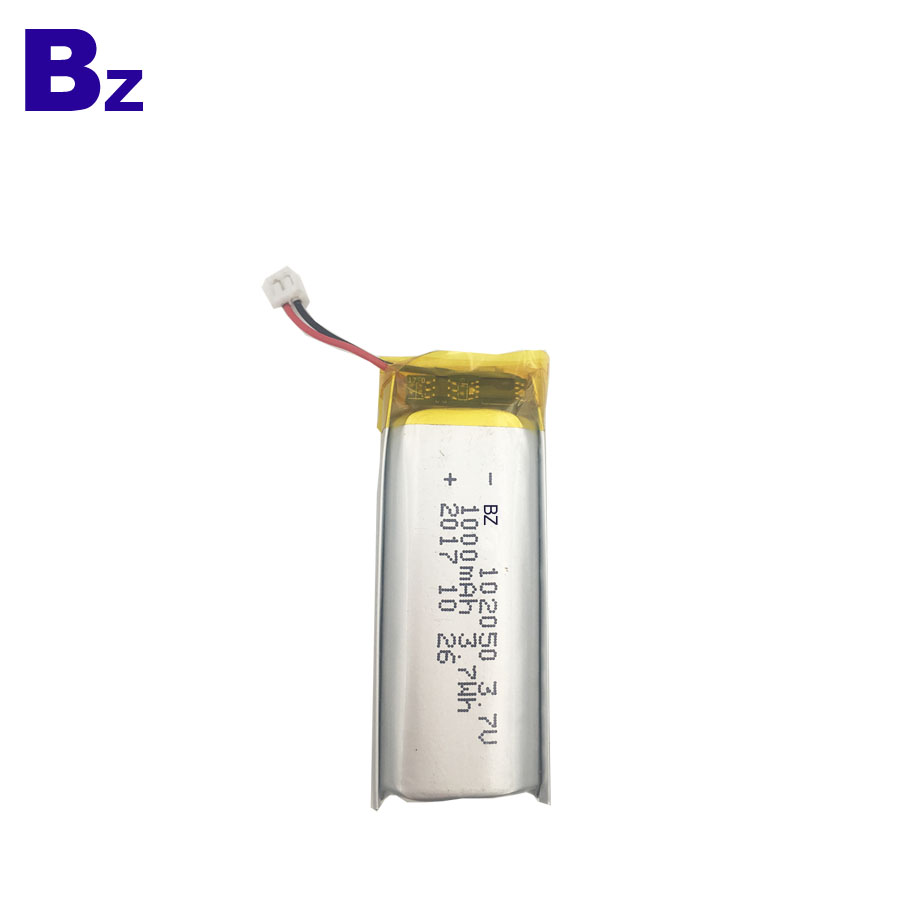 102050 1000mAh 3.7V Rechargeable Li-Polymer Battery