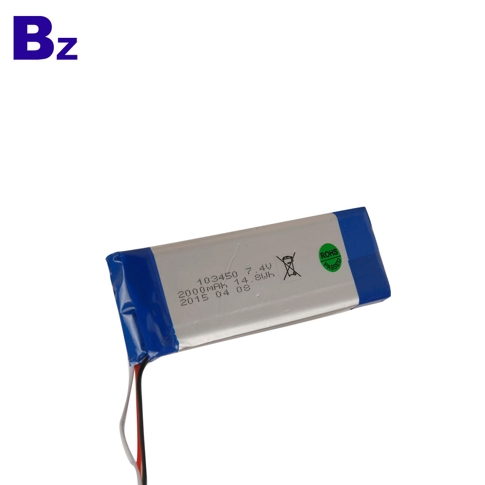 Battery for Cosmetic Instrument 2000mah 7.4V