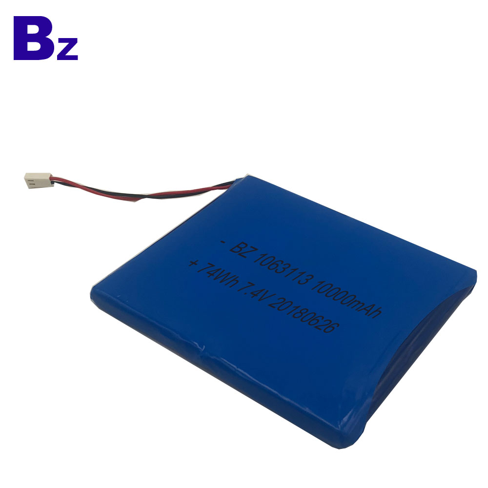 10Ah 7.4V Li-Polymer Battery for Medical Equipment