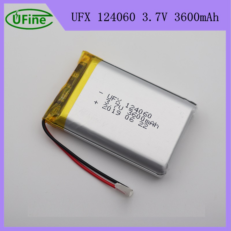 124060 3600mah 3.7V Lipo Battery Pack 
