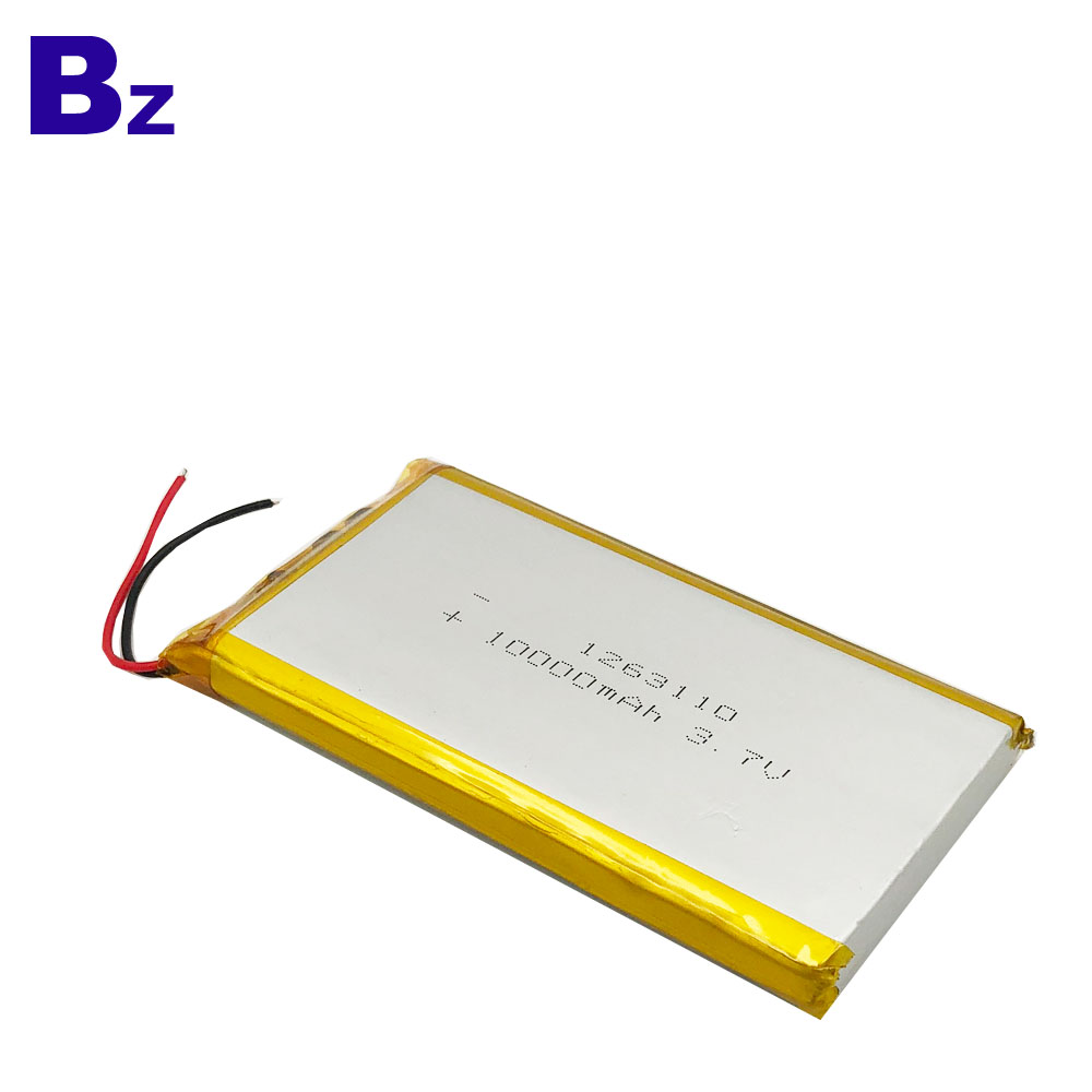 ODM Polymer Li-ion Battery 10000mAh 3.7V