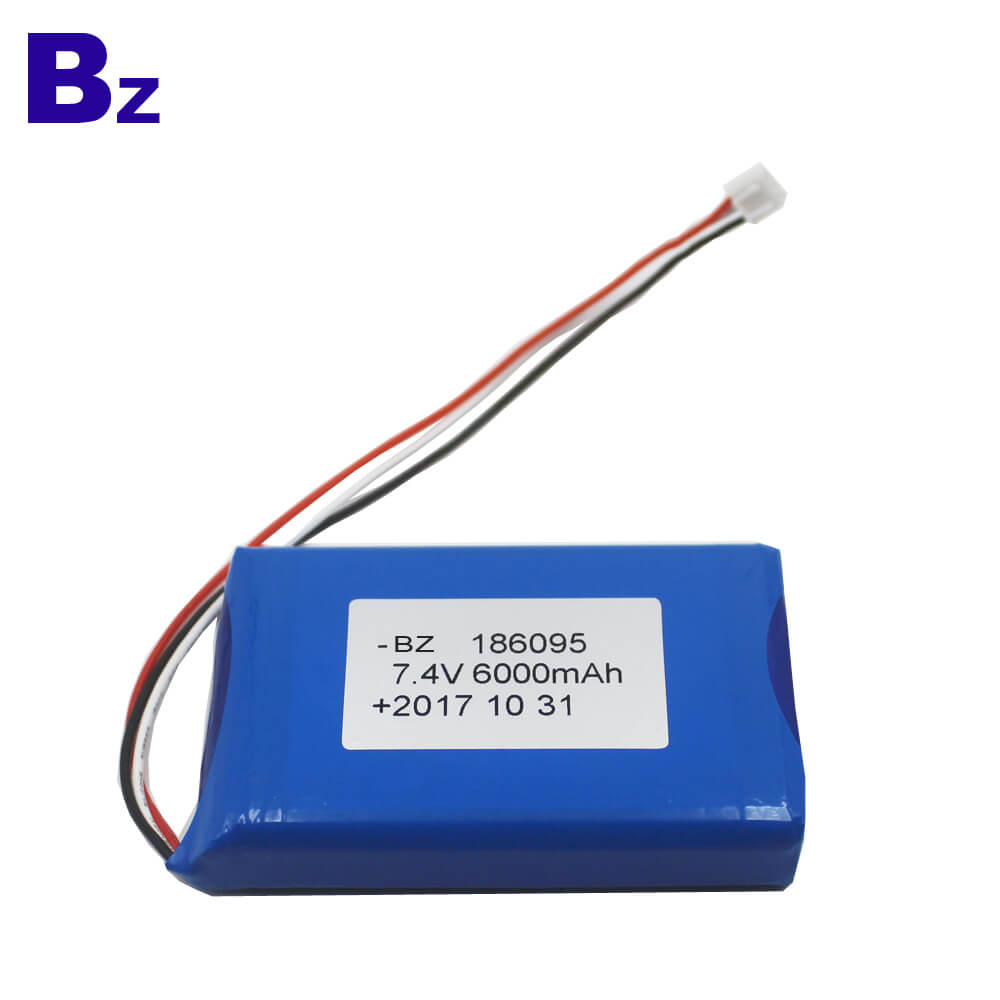 186095 2S 6000mAh 7.4V Polymer Li-Ion Battery