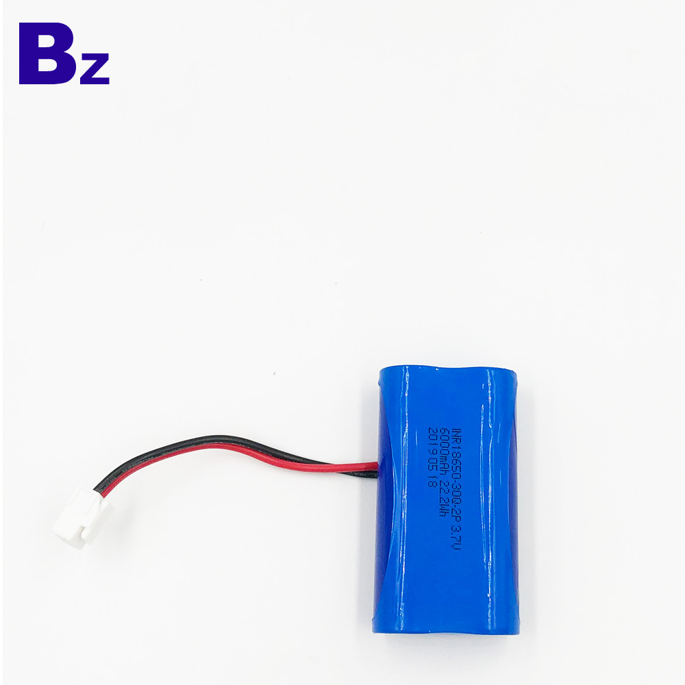 18650-30Q-2P 6000mAh 3.7V Li-Polymer Battery