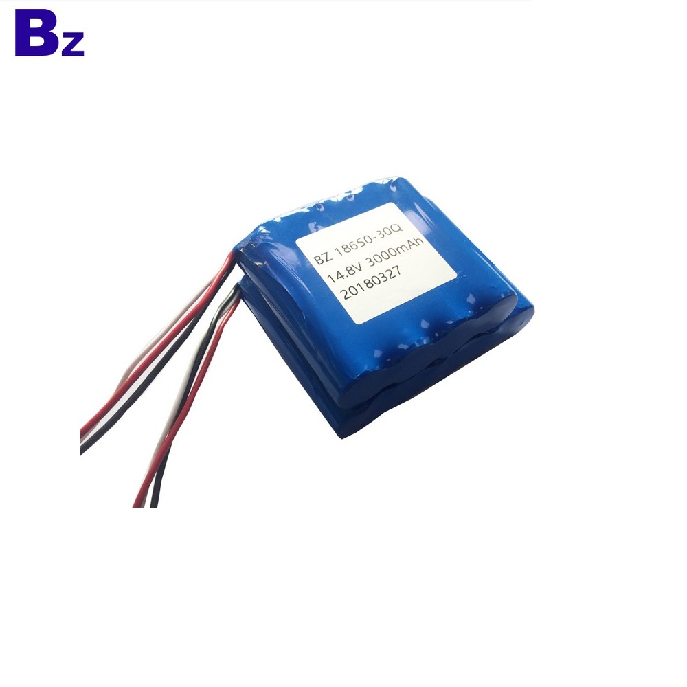 18650-30Q-4S Battery 3000mAh 15A Discharge 14.8V