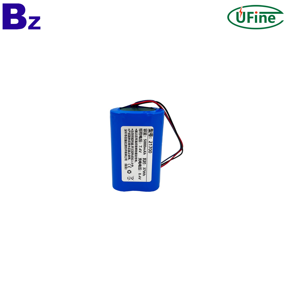 21700-2S1P 7.4V 5000mAh Cylindrical Battery